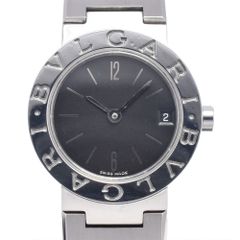 불가리 BVLGARI BB23SS 불가리 불가리 데이트 블랙 쿼츠 레이디스 양품 손목시계 P#148652