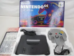  【まとめ売り 中古品】 ゲーム NINTENDO 64 本体 NUS-001 ブラック 箱周辺機器付きのサムネイル