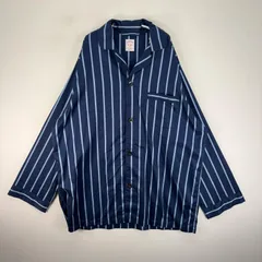 古着 ブルックスブラザーズ Brooks Brothers 長袖シャツ 胸ポケット パジャマ L  ネイビー系 ストライプ メンズのサムネイル