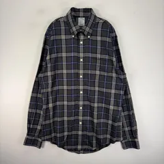古着 ブルックスブラザーズ Brooks Brothers 長袖シャツ ボタンダウン 胸ポケット M  グレー系 チェック メンズのサムネイル