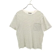 BEAMS PLUS ビームスプラス ボーダー柄 半袖 Tシャツ S ホワイト系 ポケT メンズ 古着のサムネイル