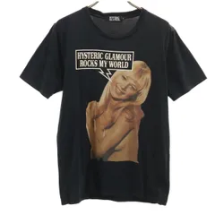 HYSTERIC GLAMOUR ヒステリックグラマー 日本製 半袖 Tシャツ S ブラック メンズ 古着のサムネイル