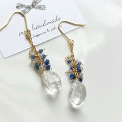 ミスティッククォーツ・アコヤ・オパールピアス - メルカリ