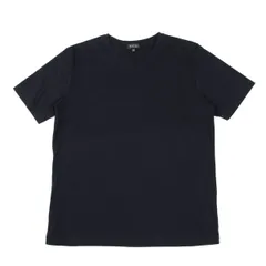 バーニーズニューヨークBARNEYS NEW YORK コットンVネックTシャツ 紺Mのサムネイル