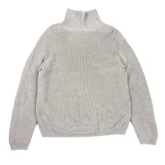 マーガレットハウエルMARGARET HOWELL リネンウールハイネックニットセーター グレージュLのサムネイル