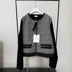 超美品★MONCLER★モンクレール★ハイブリッド★ツイードダウン★ブラック★サイズL★国内正規品のサムネイル