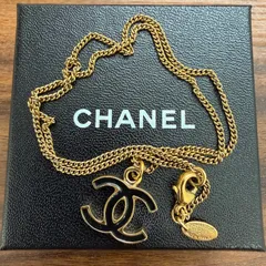 美品 CHANEL シャネル ココマーク ネックレス 08V ゴールド ブラック 箱・プレートタグ付のサムネイル