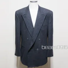 【ジャンニヴェルサーチ】ダブルジャケット メンズ 2XL相当 美品 チャコールグレー GIANNI VERSACE 80s初期 アーカイブ イタリア製 オーバーサイズのサムネイル