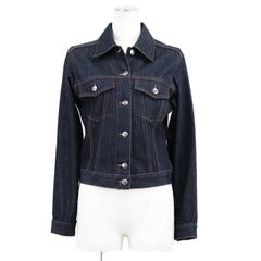 GUCCI グッチ デニムジャケット サイズ 40 レディース ロゴボタン