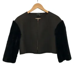 FENDI(フェンディ) ジャケット サイズ40 M レディース - ダークブラウン×黒 長袖/秋/春のサムネイル