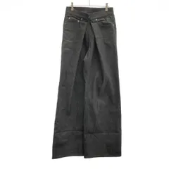 JOHN LAWRENCE SULLIVAN ジョン ローレンス サリバン RIGID DENIM WIDE PANTS ワイドデニムパンツ JLSW-15 ブラック Mのサムネイル