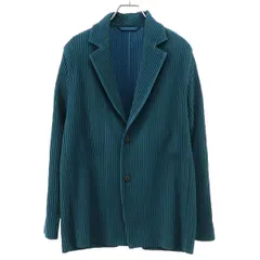 HOMME PLISSE ISSEY MIYAKE オム プリッセ イッセイ ミヤケ プリーツテーラードジャケット HP63JD203 グリーン 1のサムネイル