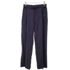 LEMAIRE ルメール ベルテッドシルクナイロンイージートラウザーパンツ PA1134LF1308 パープル S