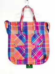 South2West8 x BEAMS BOY S2W8 ビームスボーイ マドラスチェック ４ポケット トートバッグ ショルダー Ks6-98のサムネイル
