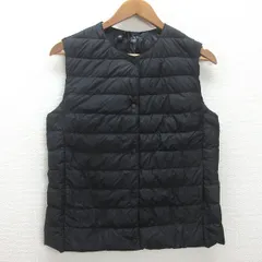 g■ユニクロ/UNIQLO ウルトラライトダウンコンパクトベスト【L】黒/LADIES/J39【中古】■のサムネイル