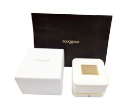 美品　Boucheron ブシュロン　リングケース　ホワイト　空箱　紙袋 ブシュロン リングケース 空き箱 空箱 チャーム用 ジュエリーケース