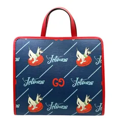 【新品同様】GUCCI グッチ チルドレンズ ハンドバッグ The Jetsons ネイビー レッド 605614 スプリームキャンバス ブルー レディース メンズ 【ブランドギャラリー東心斎橋店】のサムネイル