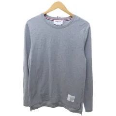 トムブラウン THOM BROWNE Tシャツ カットソー 長袖 無地 クルーネック グレー 1 /HWのサムネイル