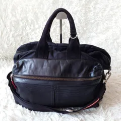 BALLY バリー 2way ショルダーバッグ ハンドバッグ ボストンバッグ LARS レザー キャンバス ブラック ストライプのサムネイル