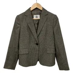 OLD ENGLAND(オールドイングランド) ジャケット サイズ36 S レディース美品  - グレー×黒 長袖/千鳥格子柄/肩パッド/秋/冬のサムネイル