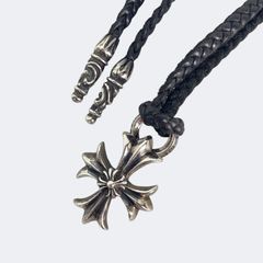 CHROME HEARTS chクロス ペンダント レザーブレード ボロチップ - メルカリ