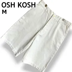 OSHKOSH オシュコシュ CLASSIC ホワイト 白 ハーフパンツ ショーツ ショートパンツ ワーク ワークパンツ チノパン ベルトループ フロントジップ ポリエステル綿 カジュアル 春夏 無地 清潔感 クラシック ゆったり さわやか メンズ 【M】のサムネイル