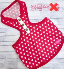 犬服　◇新品、未使用品◇　ポンポリース　ハート柄メッシュタンクトップ　小型犬服　ペット服　サイズ3号~4号のサムネイル