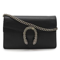 GUCCI 구찌 디오뉴소스 미니백 체인백 숄더백 2WAY 클러치백 타이거 헤드 가죽 블랙 476432
