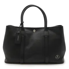 BARNEYS NEWYORK バーニーズ ニューヨーク メルセデスベンツ コラボ ロゴ トートバッグ ショルダーバッグ レザー ブラック 黒 シルバー金具のサムネイル
