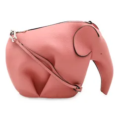 LOEWE ロエベ エレファントバッグ ミニ アニマルシリーズ ゾウ 象 ショルダーバッグ 2WAY クラッチバッグ ポーチ レザー ピンク シルバー金具 のサムネイル
