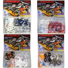 [Used] Plastic Model Kit Set of 4: 1/32 Neo Tridagger ZMC Next from "Bakusou Kyoudai Let's & Go!!" Full Cowl Mini 4WD Series