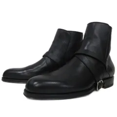 フラテッリ ジャコメッティ F.LLI Giacometti FG337 Jodhpurs Boots ジョッパーブーツ ユタカーフ クロスストラップ 42 黒 ブラックのサムネイル