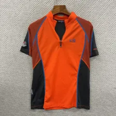 ミレー 登山 ハーフジップ 半袖Tシャツ 95 D07594のサムネイル