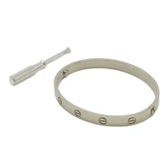 Cartier カルティエ LOVE LΘVE ラブブレス ブレスレット バングル K18WG 750WG ホワイトゴールド #18のサムネイル