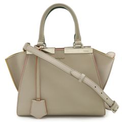 美品】フェンディ プチトロワジュール ハンドバッグ 2WAY レザー