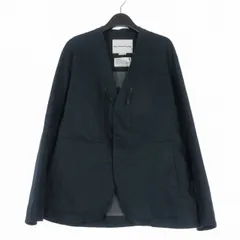 ホワイトマウンテニアリング White Mountaineering 21SS GORE-TEX ゴアテックス ノーカラージャケット ブルゾン 長袖 1 ネイビー 紺 WM2171212のサムネイル