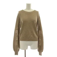 シーバイクロエ SEE BY CHLOE ニット セーター ウール S ベージュ レース切替 長袖 ラウンドネック CHS18AMP06530 /DU25のサムネイル