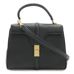 CELINE セリーヌ 16 セーズ スモール ハンドバッグ 2WAY ショルダーバッグ レザー ブラック 黒 ゴールド金具 188003のサムネイル