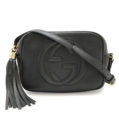 GUCCI グッチ ショルダーバッグ ソーホー タッセル ポシェット レザー