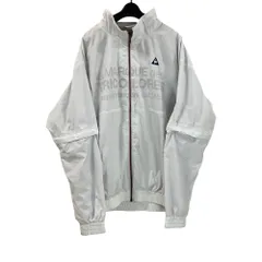 ルコックスポルティフ le coq sportif ゴルフコレクションウィンドブレーカー ジャケット  ロゴプリント 2WAY ジップアップ  3L 白 ホワイト /MZ ■ECD004のサムネイル