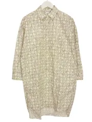 マックスマーラ MAX MARA プルオーバーシャツ ワンピース ロゴ モノグラム 36 ホワイト 白 ブラウン 長袖 チュニックのサムネイル