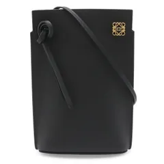 LOEWE ロエベ アナグラム ダイスポケット ショルダーバッグ ショルダーポーチ ポシェット クラシックカーフ レザー ブラック 黒 C630R12X01のサムネイル