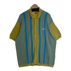 Supreme Open Knit Stripe Zip Polo - メルカリ