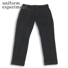uniform experiment ユニフォームエクスペリメント 通年★ シャークスキン ダブル ヘム クロップド パンツ Sz.1 メンズのサムネイル