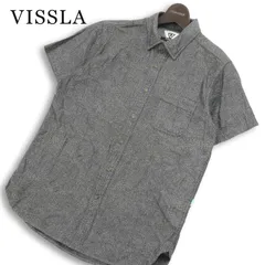 VISSLA ヴィスラ 春夏★ 半袖 総柄 ドット柄 ボタンダウン シャツ Sz.S メンズ 灰 グレーのサムネイル