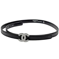 シャネル CHANEL ココマーク ベルト 97C刻印 ベルト レザー ブラック レディース 【中古】のサムネイル