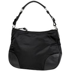 新品) PRADA プラダ ショルダーバッグ ナイロン 黒 三角ロゴ 斜め掛け