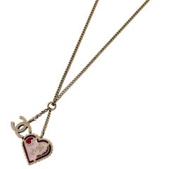 CHANEL2024クルーズ 限定モデル ハートペンダント レタリング 