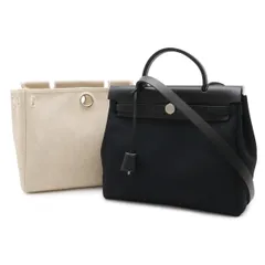 HERMES エルメス エールバッグ アドPM リュックサック バックパック 2WAY ハンドバッグ トワルオフィシエ レザー ブラック 黒 シルバー金具 □E刻印のサムネイル
