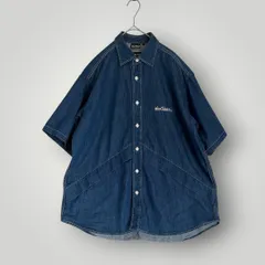 【別注】 ワイルドシングス　Wild Things　スター刺繍　SHELTECH　DENALI SHIRT　半袖シャツ　M　インディゴ　デニムのサムネイル